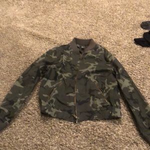 Camo bomber jacket